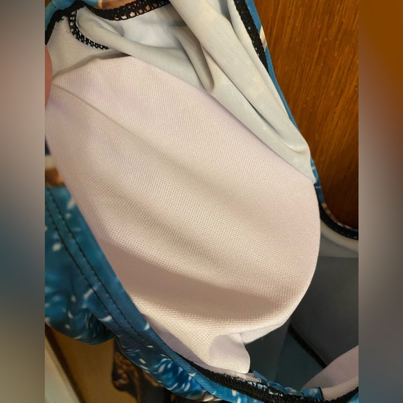 NWOT beautiful patterned tankini top, size 2X - Picture 5 of 11